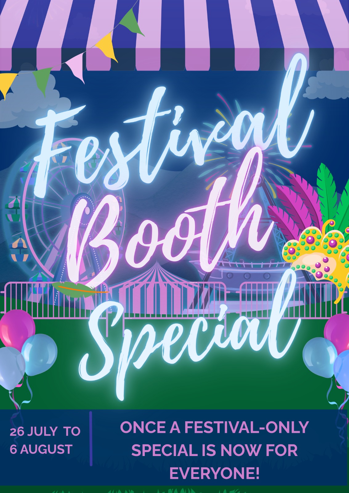 Festival booth special 