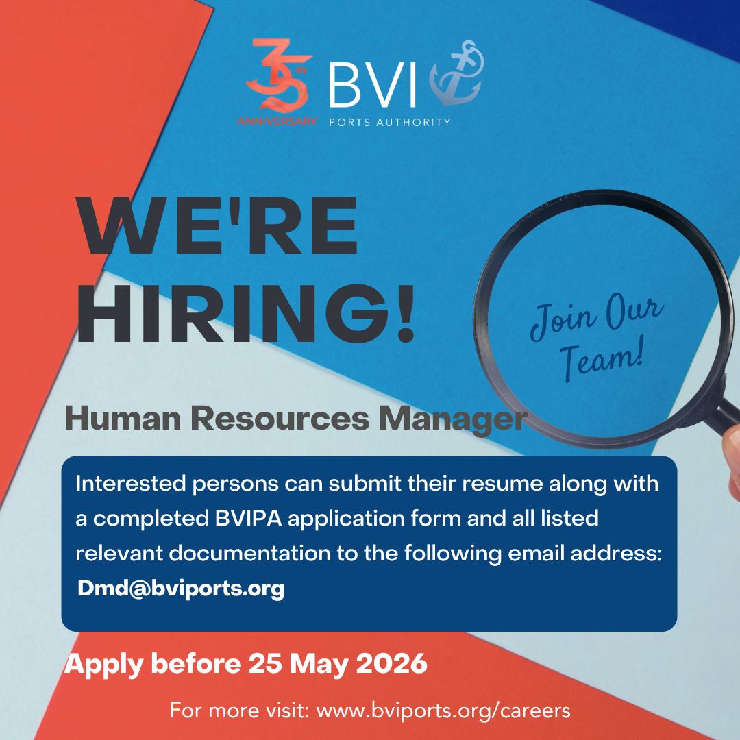 BVIPORTS - HR Manager Flyer