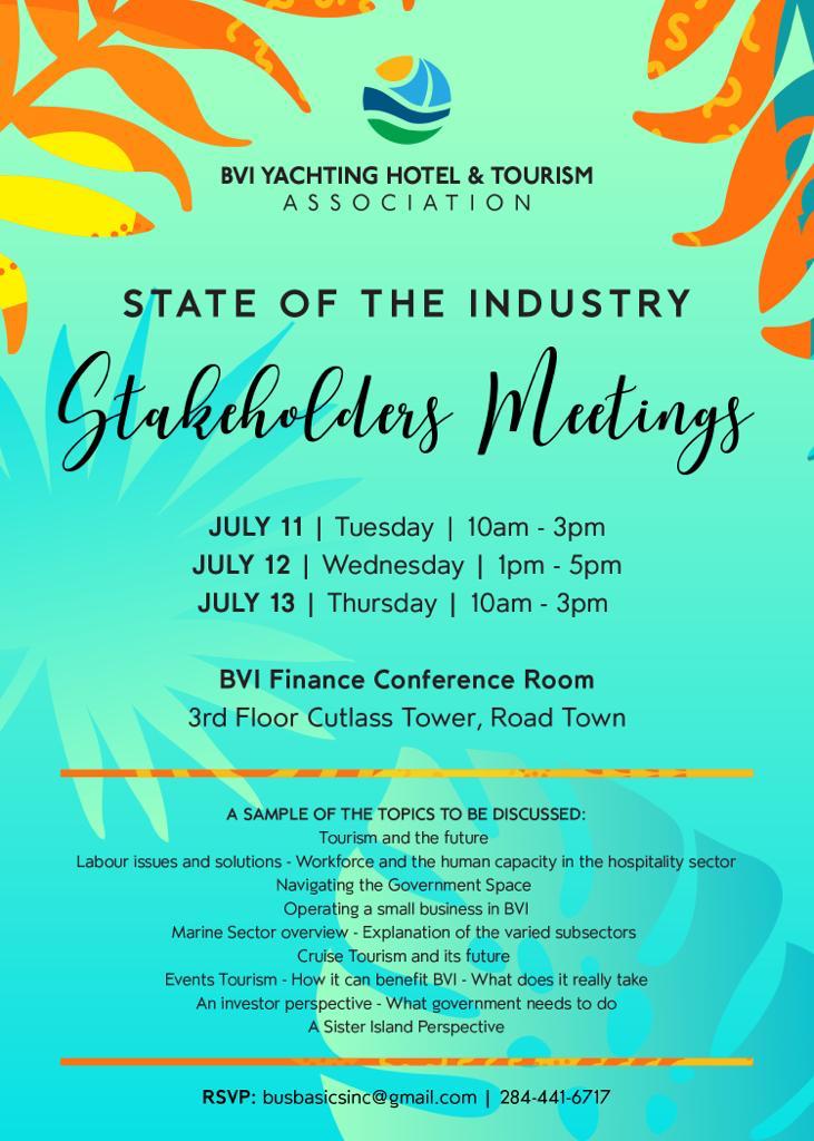 BVIYHTA To Host 3-Day Tourism Industry Symposium July 11th – 13th, 2023