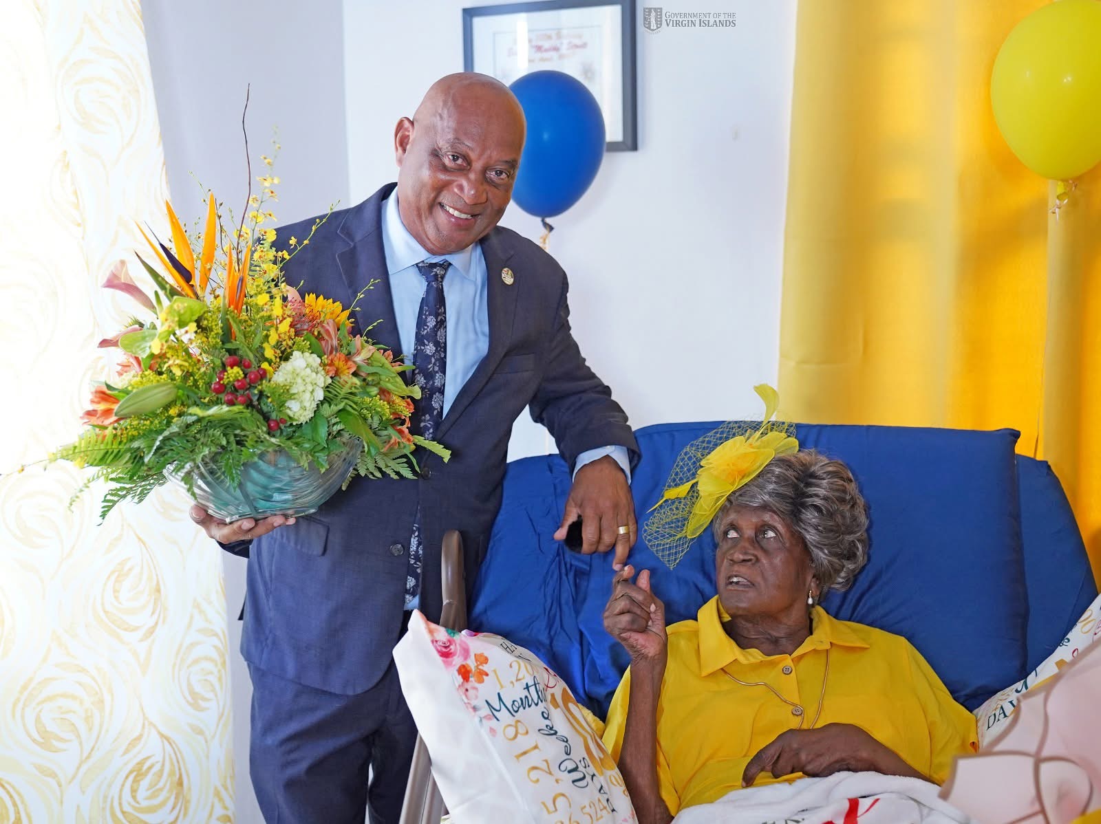 Mrs. Esmie Turnbull-Stoutt is First Recipient of Revised Centenarian Grant