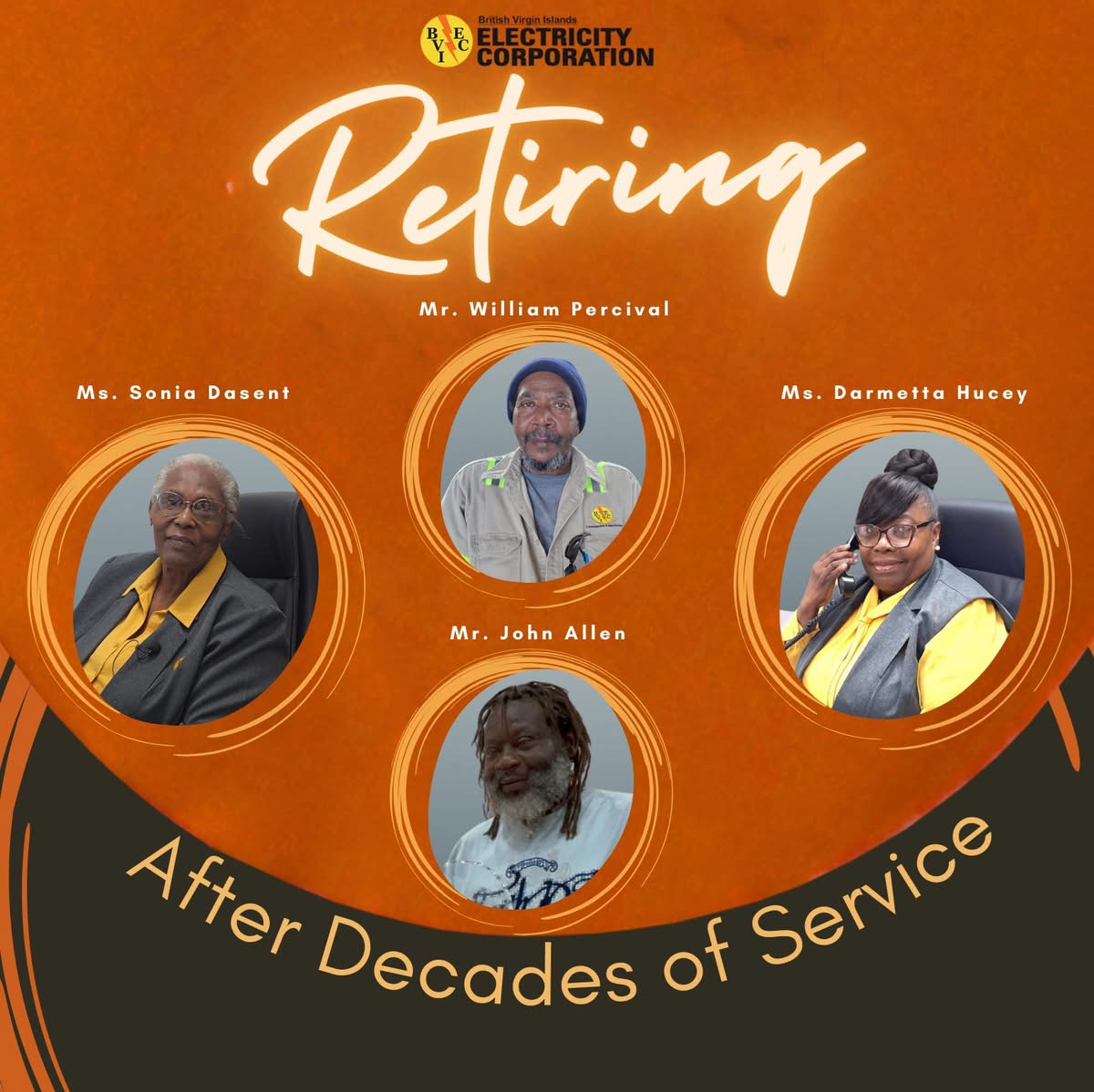 BVIEC Celebrates Retirees
