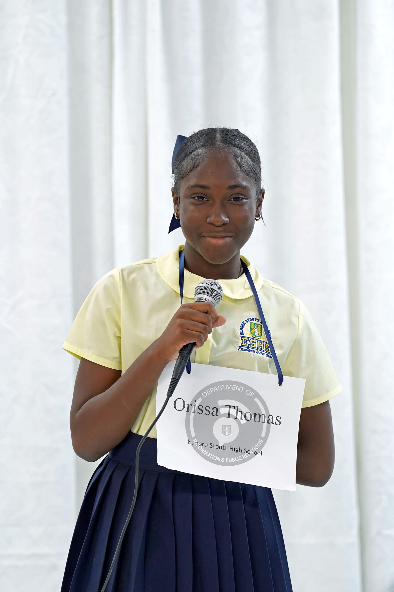 Orissa Thomas is 2025 Secondary School Spelling Bee Champion