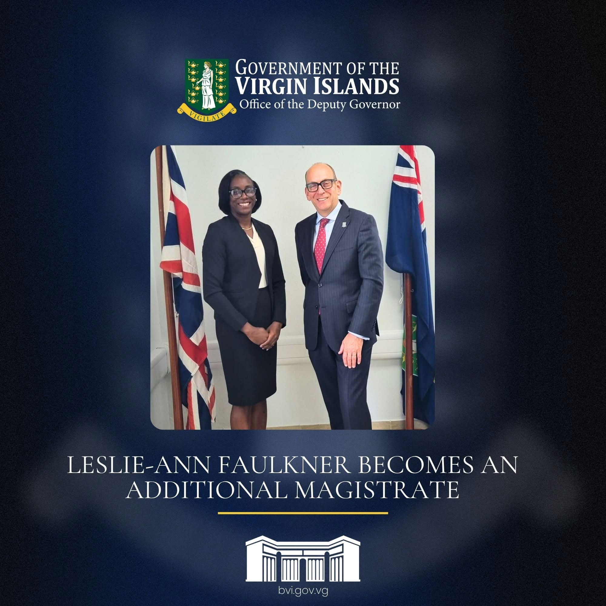 Leslie-Ann Faulkner Appointed Additional Magistrate