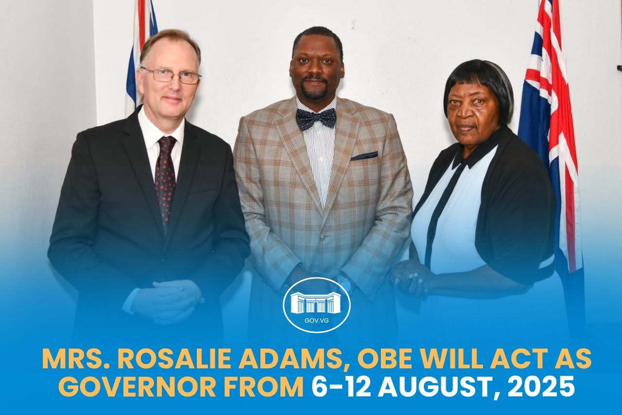 Rosalie Adams, OBE is Acting Governor 
