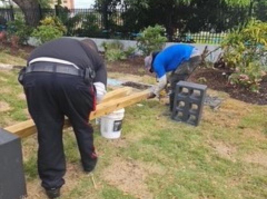 His Majesty’s Prison Helps Build Sensory Garden for Special-Needs Students
