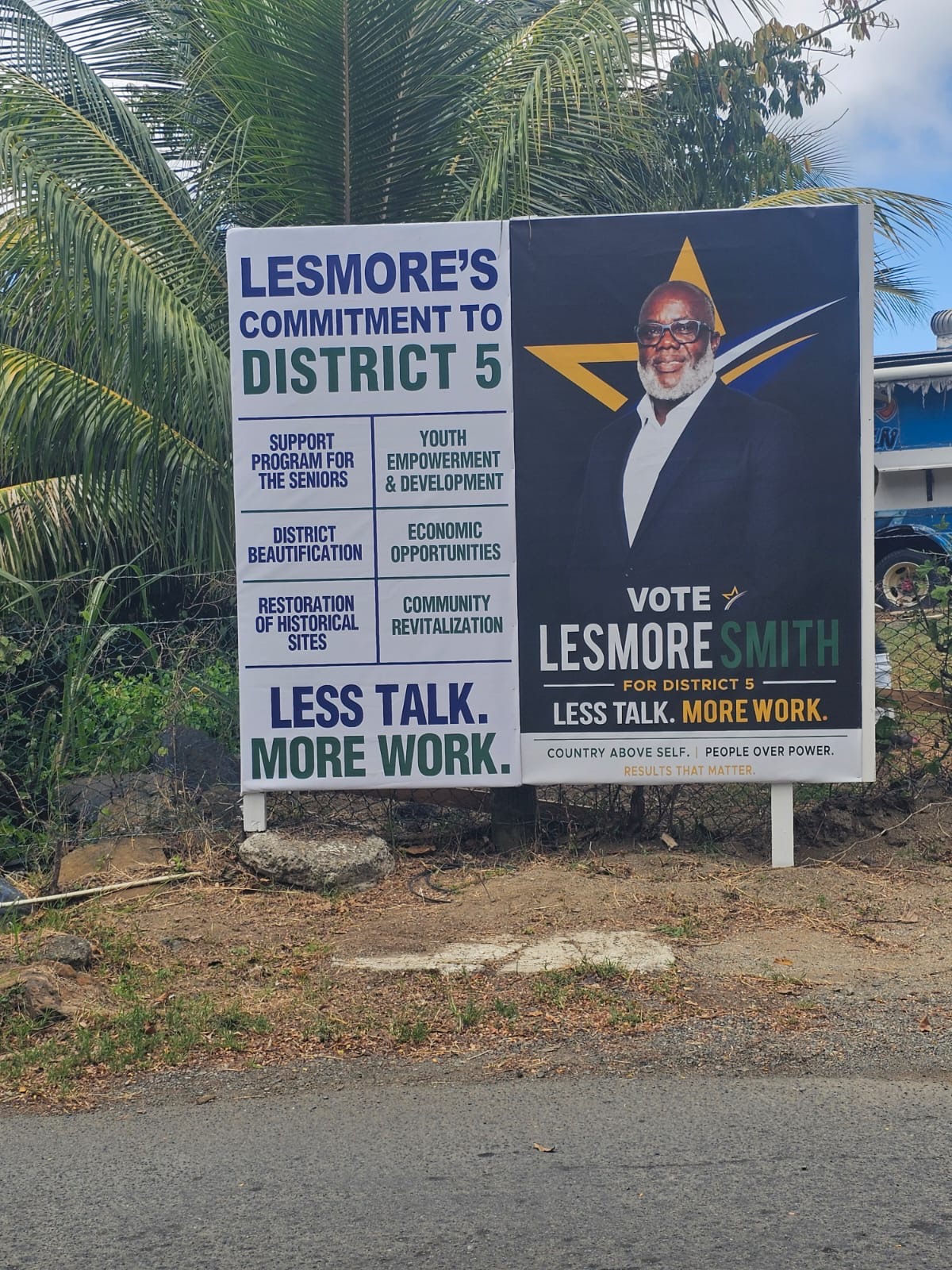 Lesmore Smith Signals District 5 Campaign With New “Commitment” Billboard