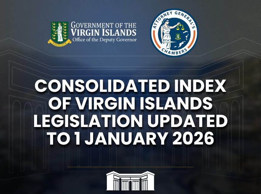 CONSOLIDATED INDEX OF VIRGIN ISLANDS LEGISLATION UPDATED TO 1 JANUARY 2026