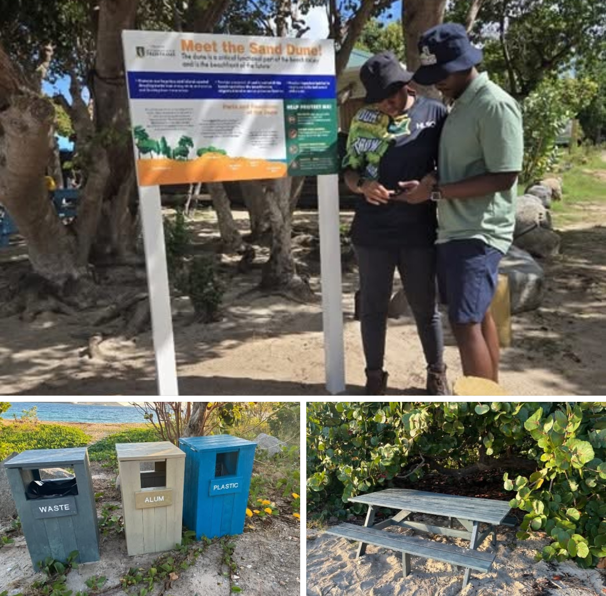 Long Bay, Beef Island Beach Picnic Area Ready to be Used