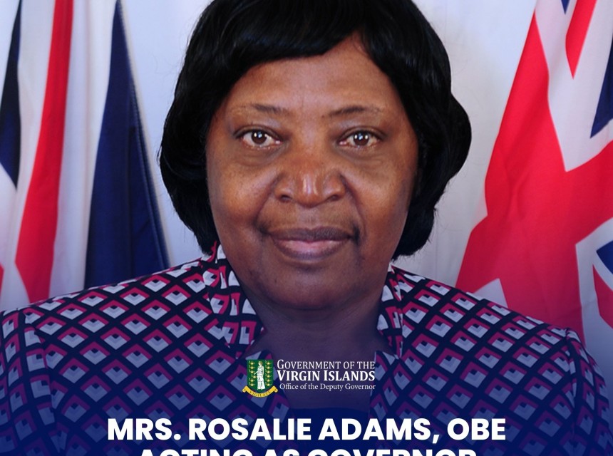Rosalie Adams, OBE Acting as Governor