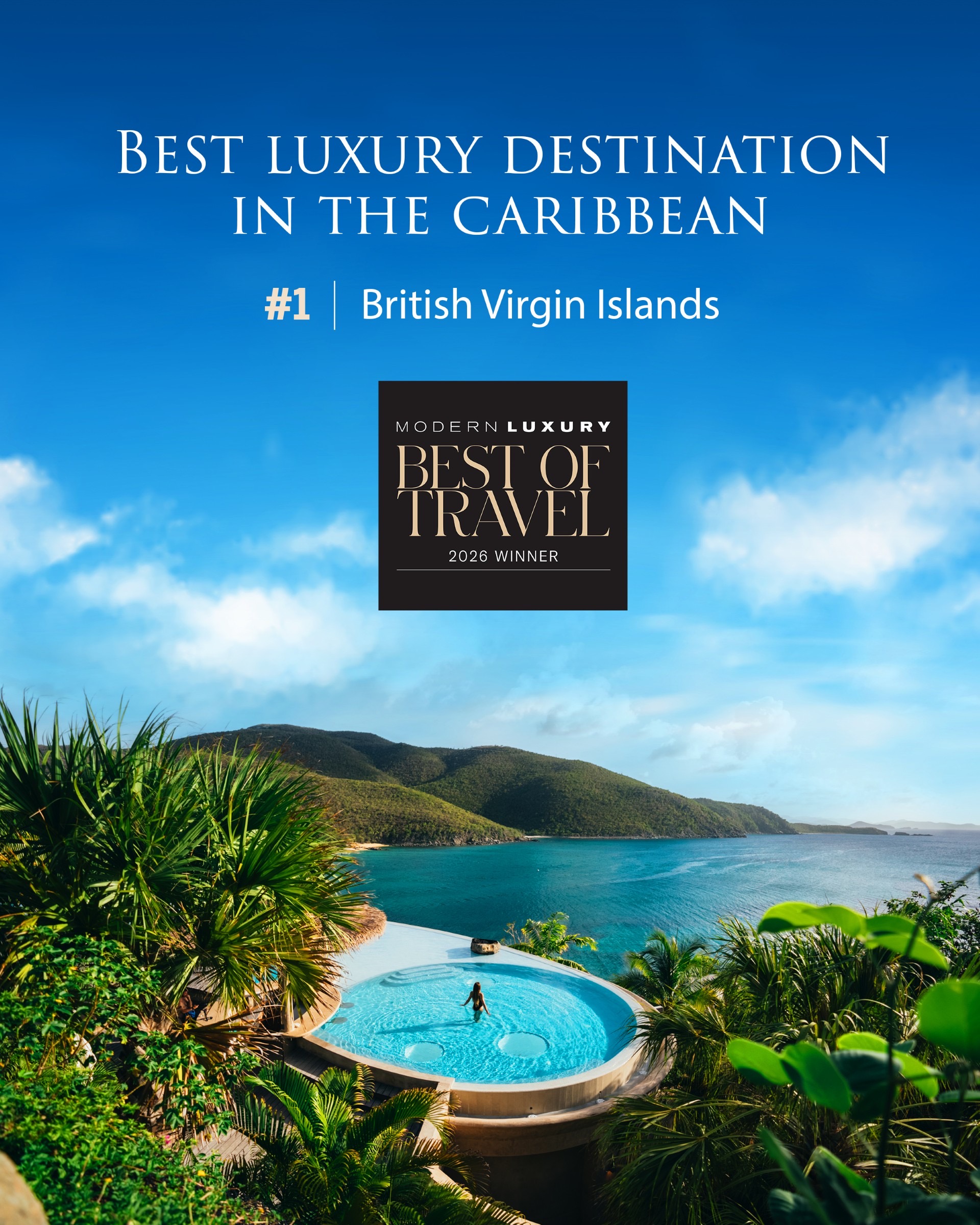 British Virgin Islands Earns Top Honors In Modern Luxury’s 2026 Travel Awards