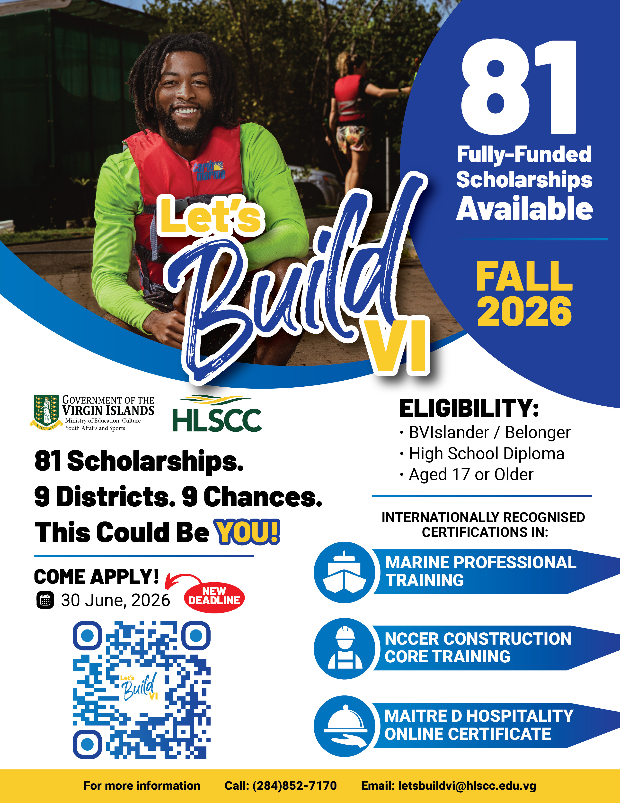 Deadline Extended for ‘Let’s Build VI’ Scholarships as Government Seeks More Applicants