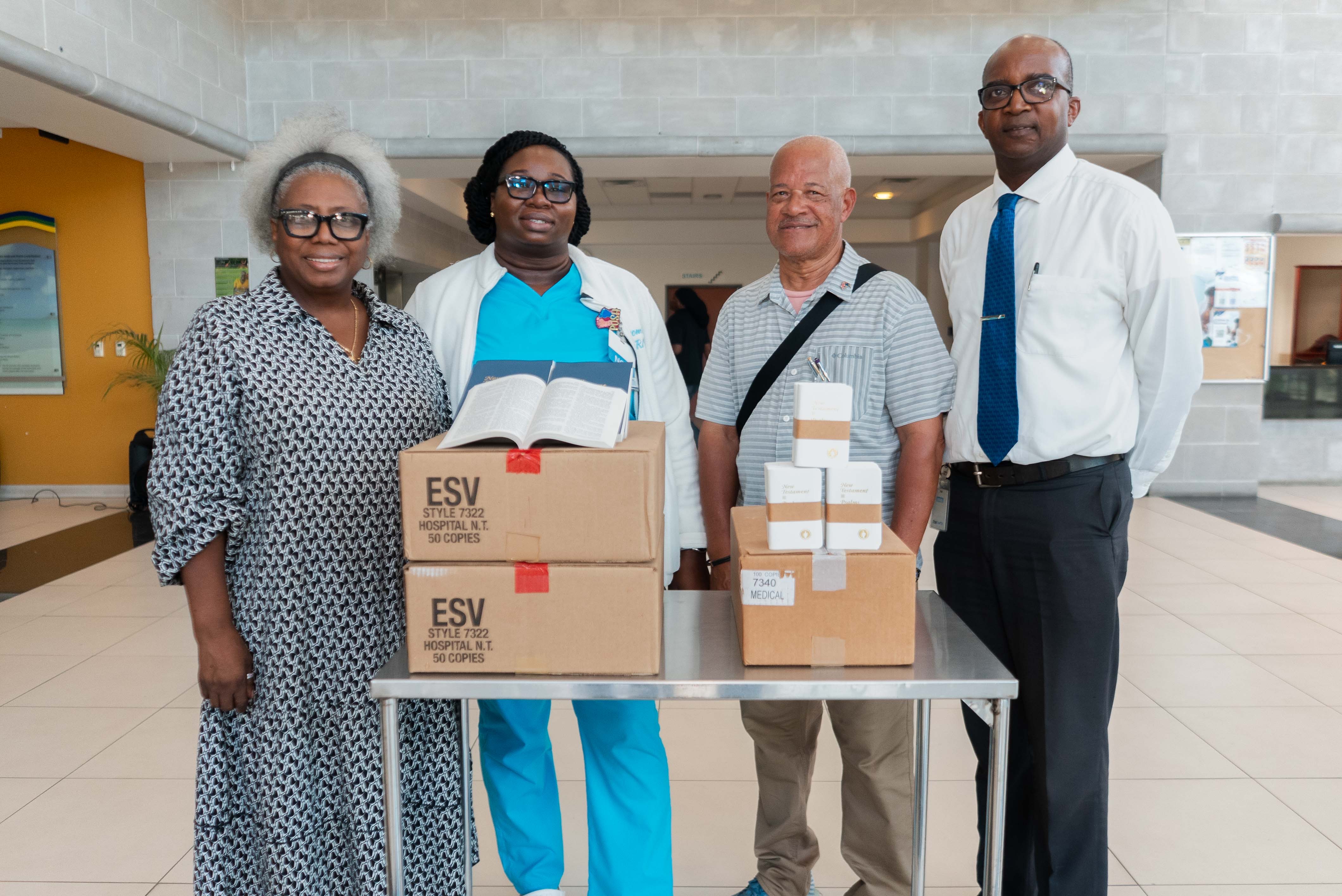 Gideons Donate New Testament Bibles to BVI Health Services Authority