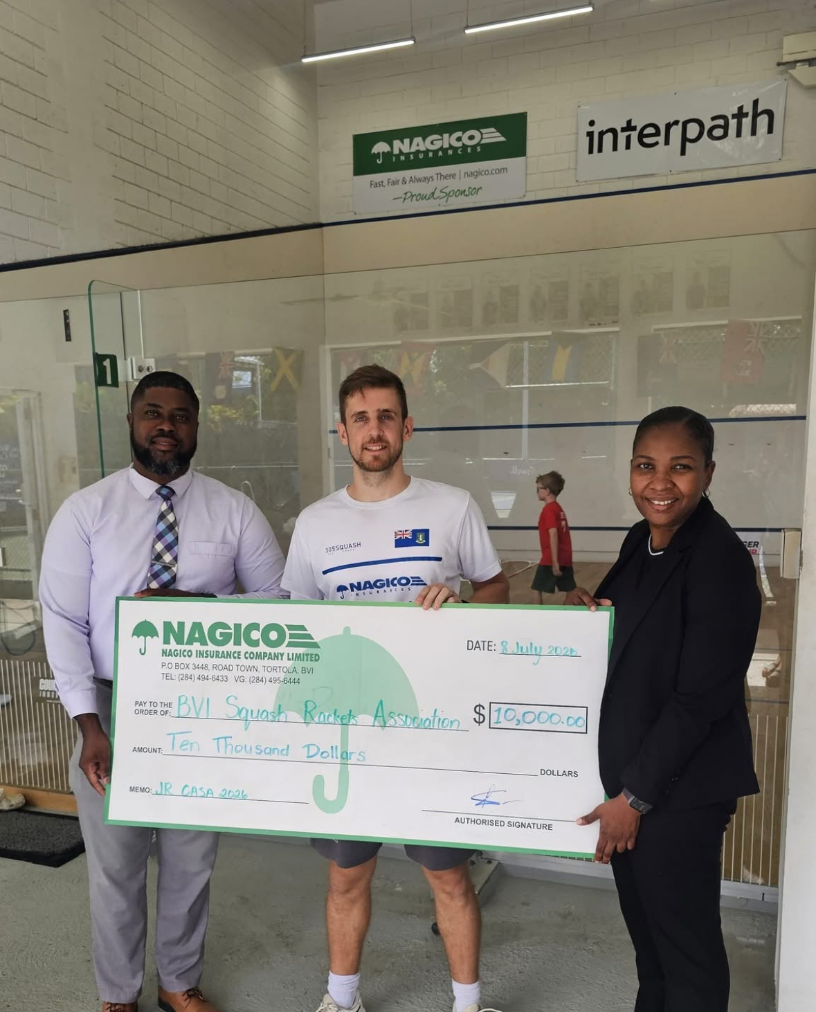 NAGICO BVI Puts Youth Development in Focus with $10,000 Sponsorship of Caribbean Junior Squash Championships