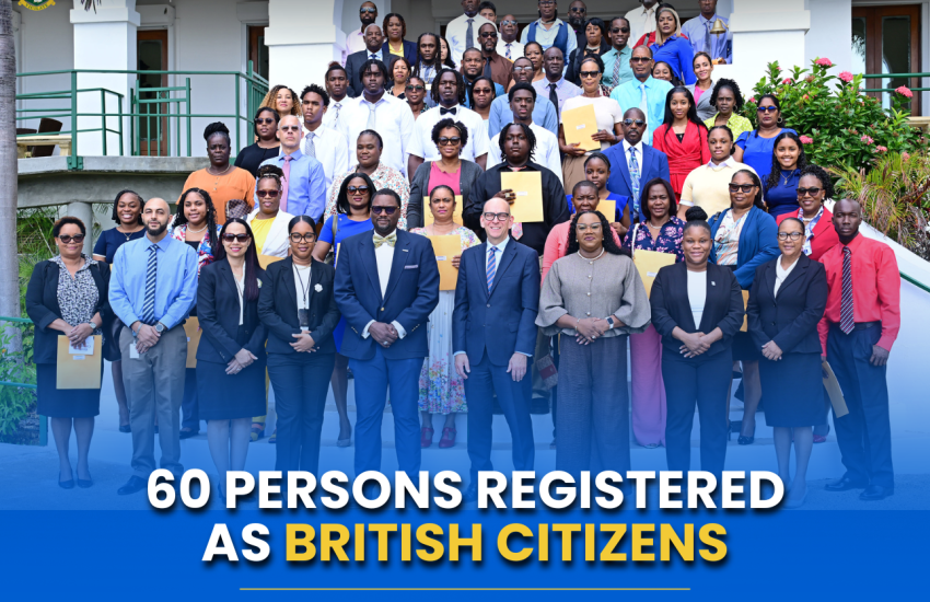 60 Persons Registered as British Citizens at Government House Ceremony
