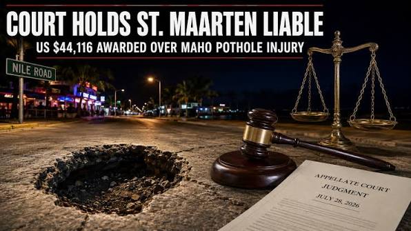 St Maarten Government Ordered to Pay Tourist $44,000 Over Pothole Injury as BVI Road Conditions Raise Similar Questions