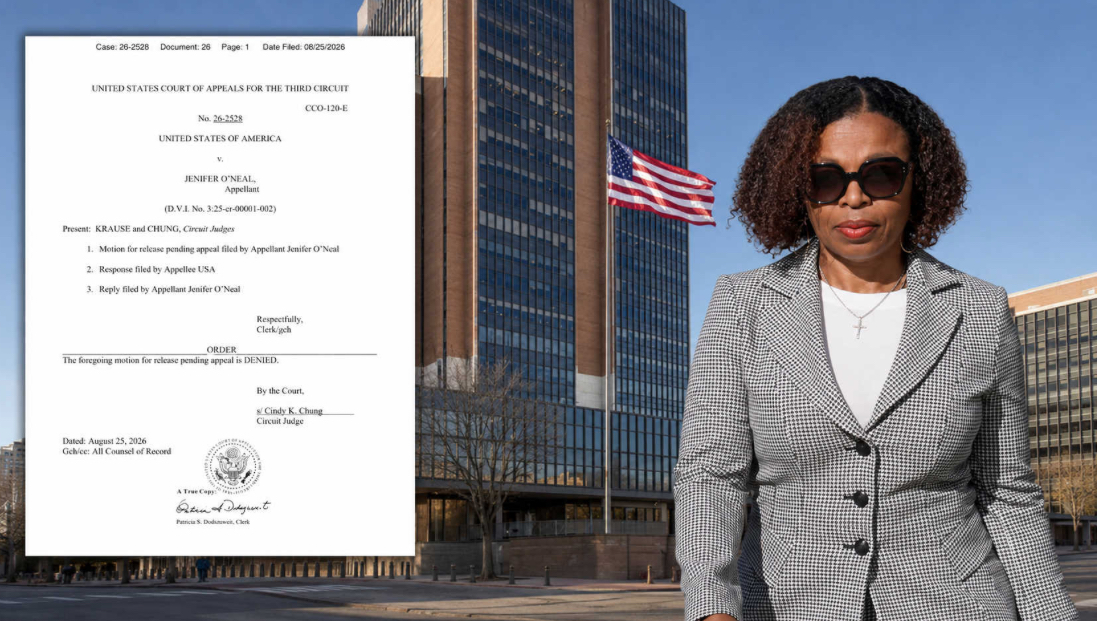 Third Circuit Denies Jenifer O’Neal’s Bid for Release Pending Appeal