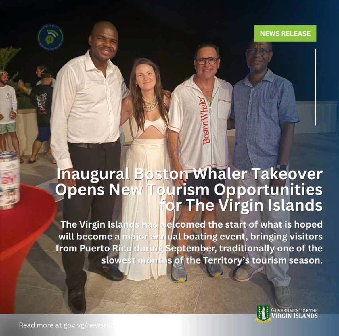 Inaugural Boston Whaler Takeover Brings Puerto Rican Visitors to BVI During Slow Tourism Season